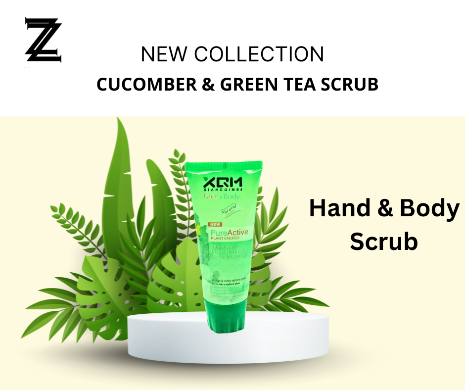 XQM Cucumber & Green Tea  Face Body Scrubbing Gel