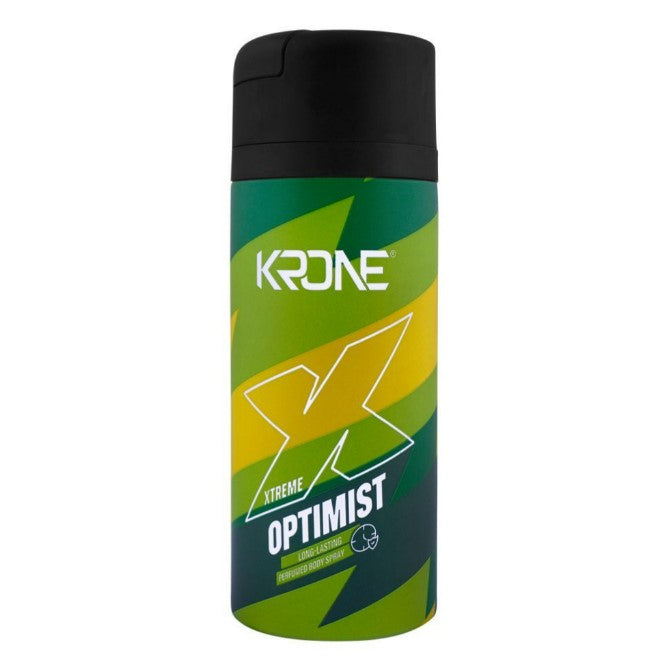 Krone Noir Optimist long lasting Perfumed Body Spray, For Men, 150ml