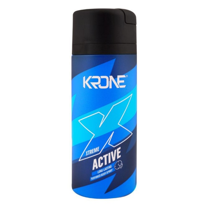 Krone Noir active long lasting Perfumed Body Spray, For Men, 150ml