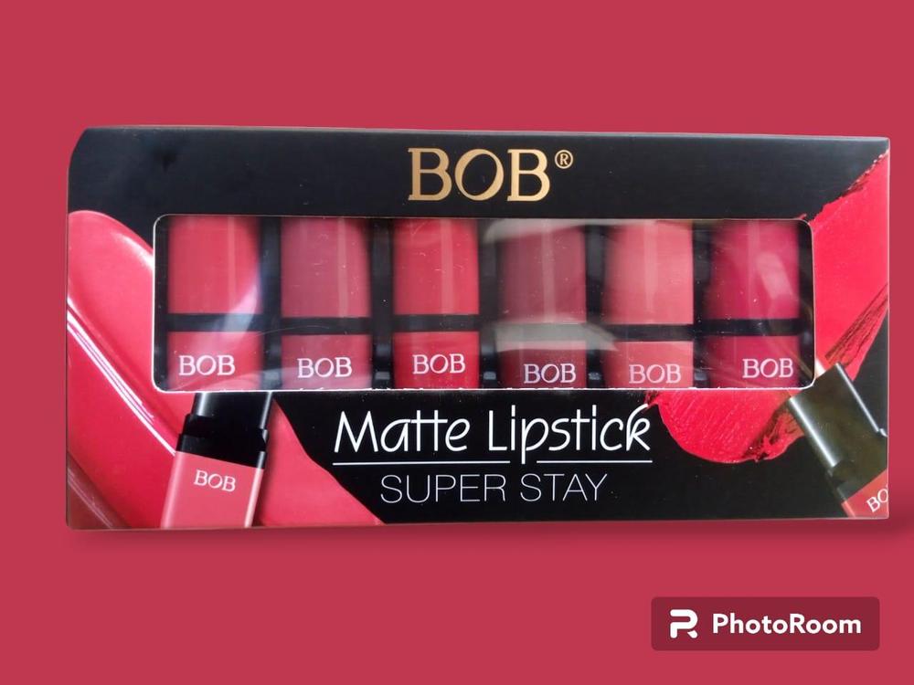 BOB 6 In 1 Matte Lipstick Set